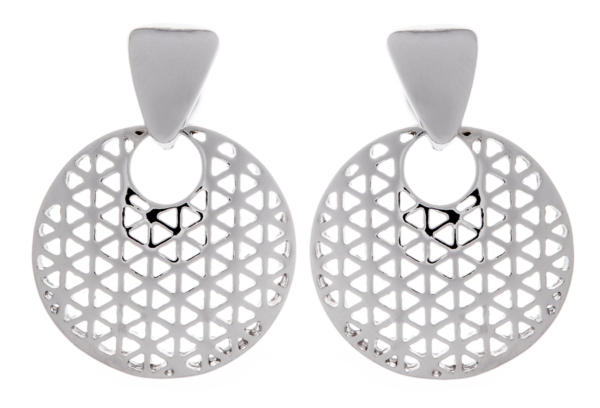 Clip On Earrings - Asia S - silver luxury drop earring