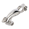 Clip On Earrings - Alison - silver luxury earring with clear cubic zirconia stones