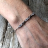 Silver Infinity Friendship Bracelet – adjustable sliding clasp with Cubic Zirconia Stones – Nadea