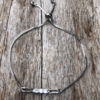 Silver Bracelet – adjustable sliding clasp with sparkling Cubic Zirconia crystals – Nyda