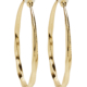 Clip On Hoop Earrings - Dhana - large gold twisted hoops